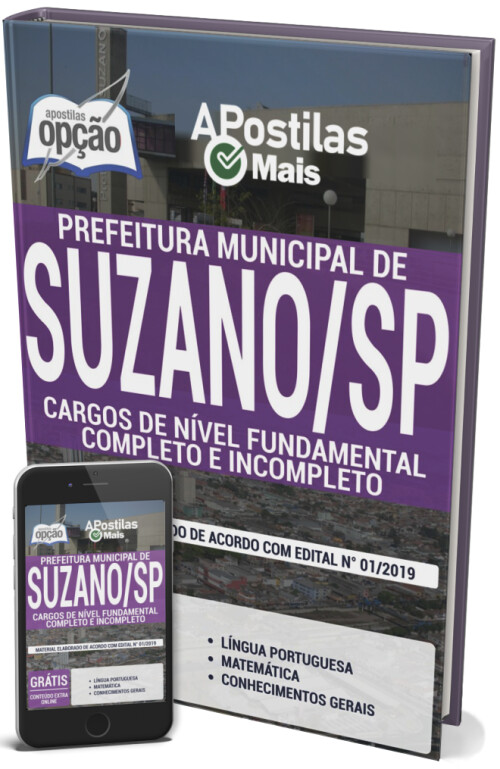 Apostila Cargos De Nível Fundamental Completo E Incompleto Para O Concurso Prefeitura De Suzano 2019 