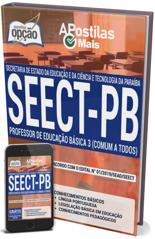 Apostila Professor De Educação Básica 3 Comum A Todos Para O Concurso Seect Pb 2019 7581